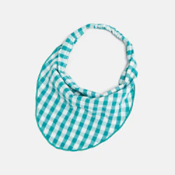 Plaid headband style scarf