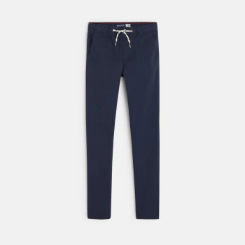 Solid-coloured canvas trousers