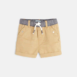 Linen and cotton shorts