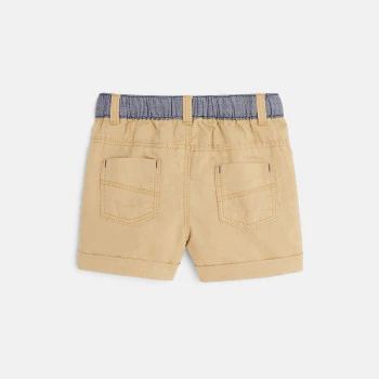 Linen and cotton shorts