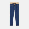 Slim-fit jeans with ribbed waist