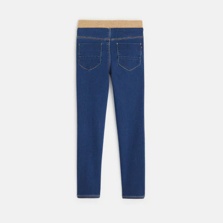 Slim-fit jeans with ribbed waist