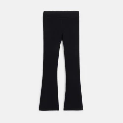 Girl's black flared leggings