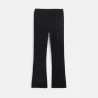 Girl's black trumpet-shape legging