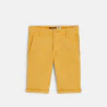 Solid slim fit canvas Bermudas