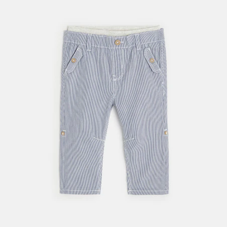 Adaptable striped canvas pants