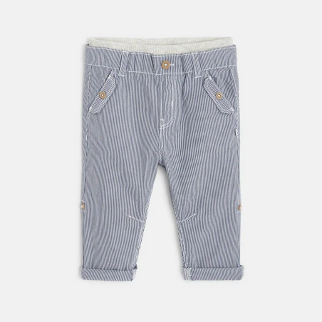 Adaptable striped canvas pants