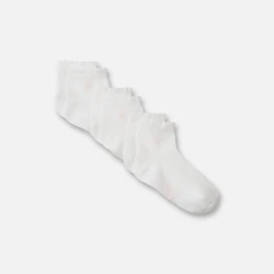 White ankle socks (set of 3)