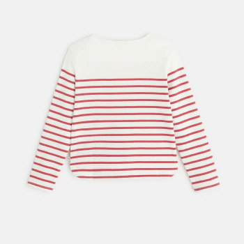 Breton T-shirt with personalised heart