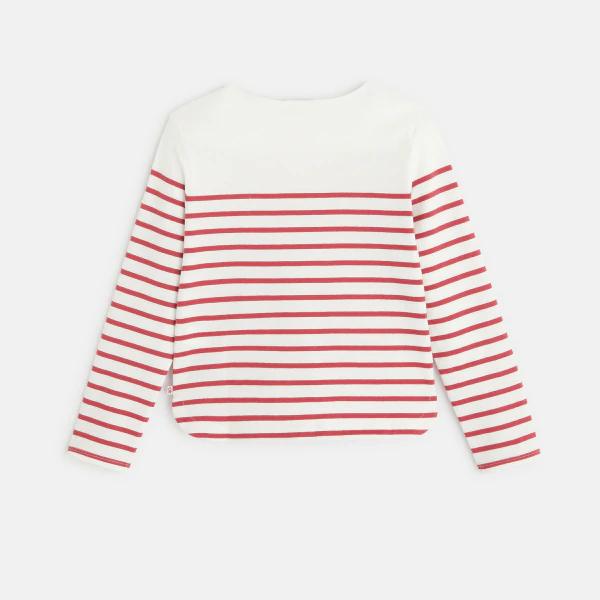 Breton T-shirt with personalised heart