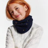 Starry snood with a polar fleece lining