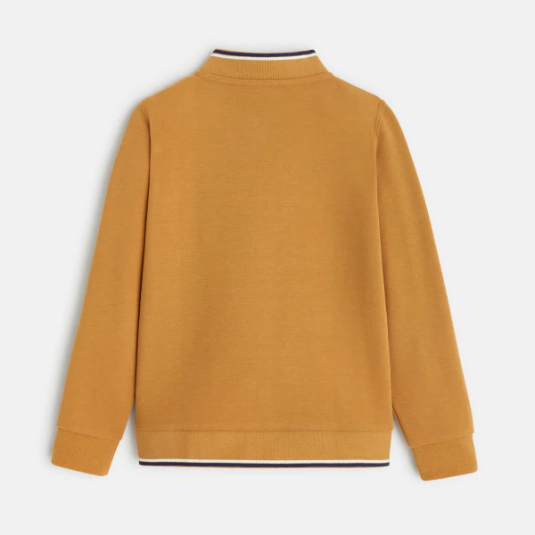 Teddy-style zipped sweatshirt