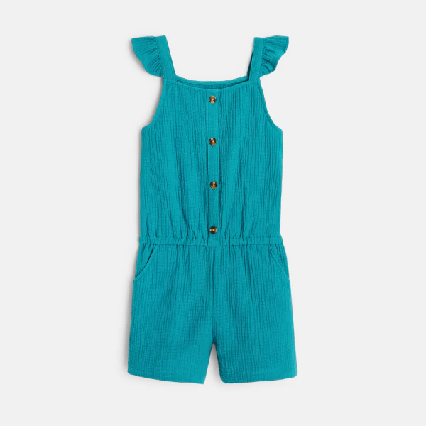 Cotton gauze playsuit