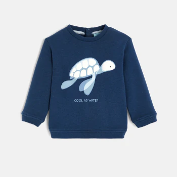 Blue fleece sweater