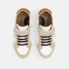 Boys' beige street low-top trainers