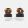 Boys' beige street low-top trainers