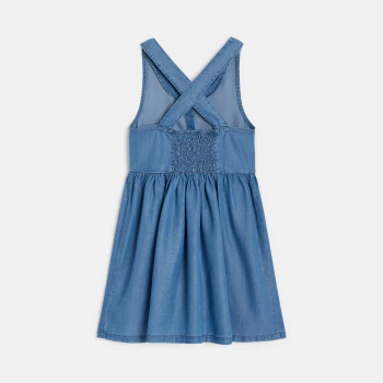 Lightweight jean apron dress