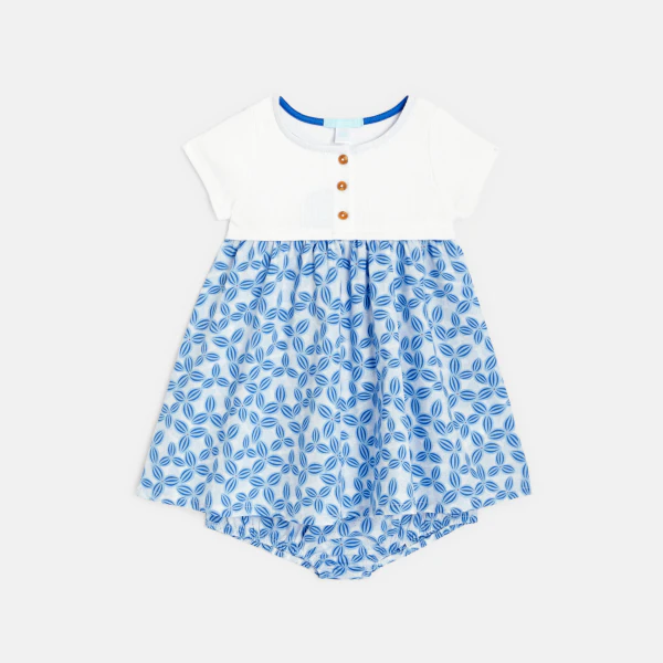 2-in-1 effect dress with bloomers