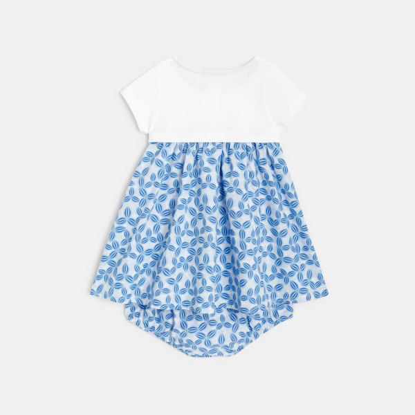 2-in-1 effect dress with bloomers