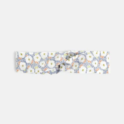 Baby girls' floral seersucker headband