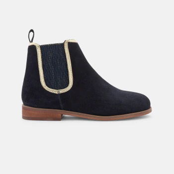 Girl's blue zipped Chelsea boots