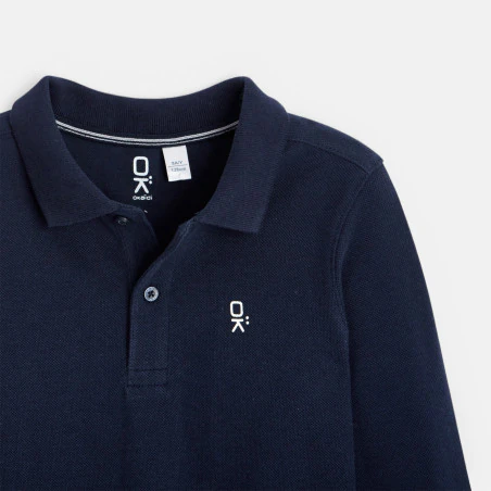 Long-sleeved polo shirt