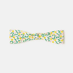 Lemon print headband