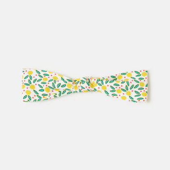 Lemon print headband