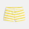 Striped fleece shorts