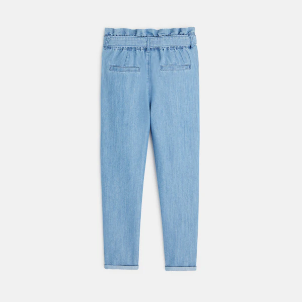 Lightweight denim chino pants