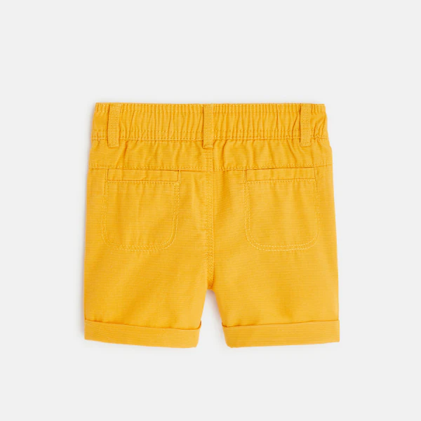 Fancy ribbed cotton shorts