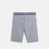 Canvas bermuda shorts + belt