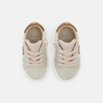 Baby girls' pink low-top street-style trainers