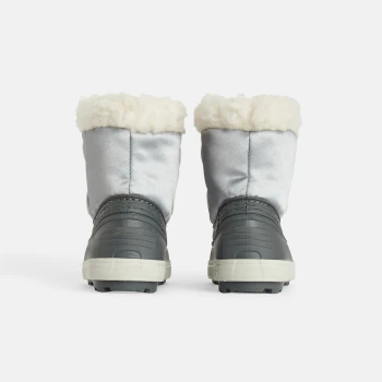 Faux fur-lined snow boots