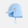 Baby boy's blue UV protection cap