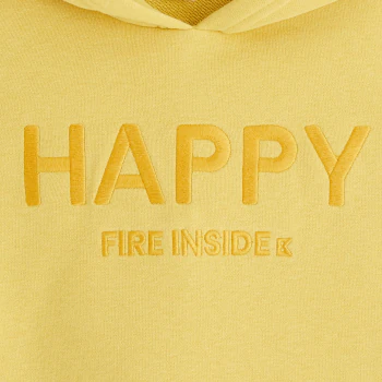 Hooded sweatshirt with a message