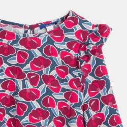 Girls' pink printed short...