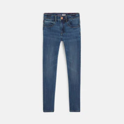 Ultra-resistant skinny fit blue jeans