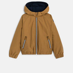 Boys' brown hooded lined...