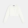 Girl's white bolero cardigan