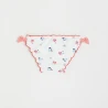 Swim briefs with printed fish