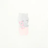 Newborn pink cat bodysuit with US-style collar (set of 3)