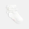 Baby girls' fancy white lace frill socks