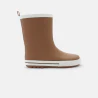 Boys' brown lined rain boots