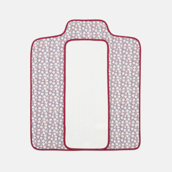 Newborns' pink floral travel changing mat