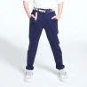 Canvas chino pants with belt