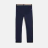 Canvas chino pants with belt