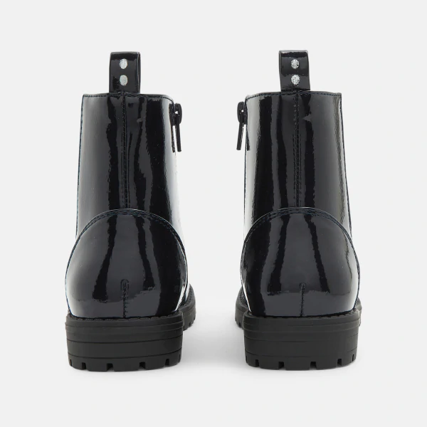 Patent Chelsea boots