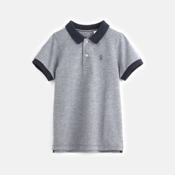 Pique cotton polo shirt