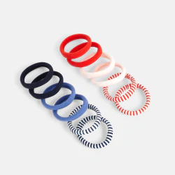 Trendy elastic foam hairbands (set of 12)